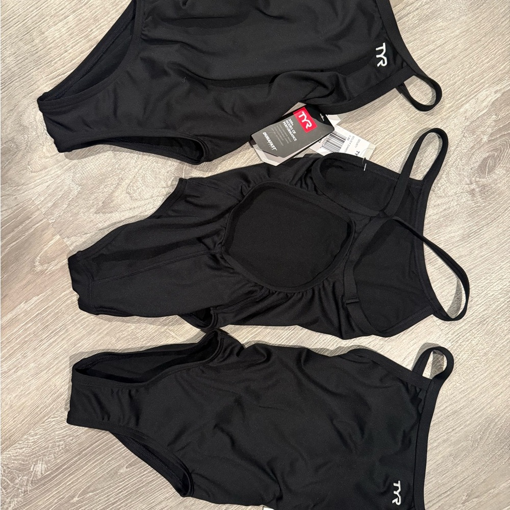 TYR Jet Black Swimwear Collection